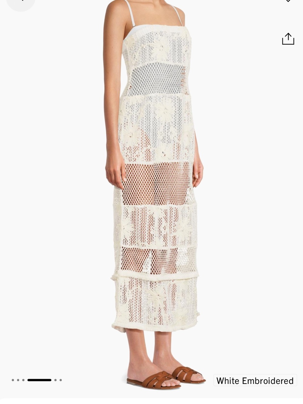 Ramy Brook Senara Bandeau Lace Cover Up Maxi Dress Size S - Picture 5 of 7